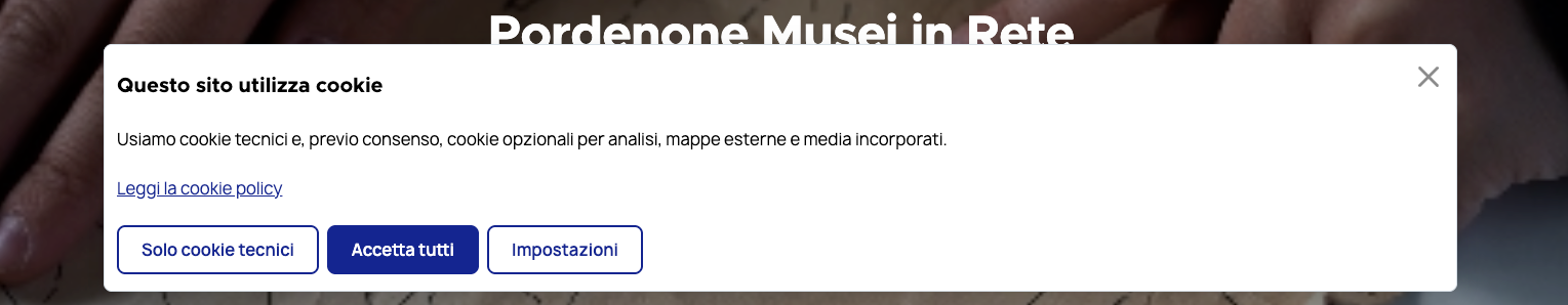 Schermata configurazione plugin