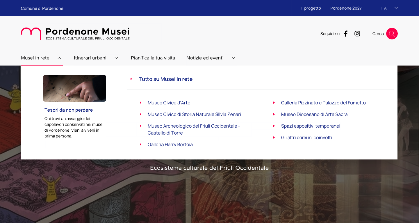 homepage del sito